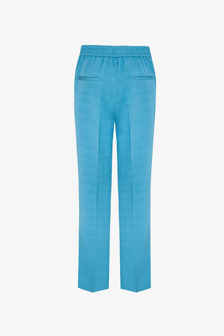 Sly 010 Schmal zulaufende Hose aus Crêpe-envers-Satin zollfrei