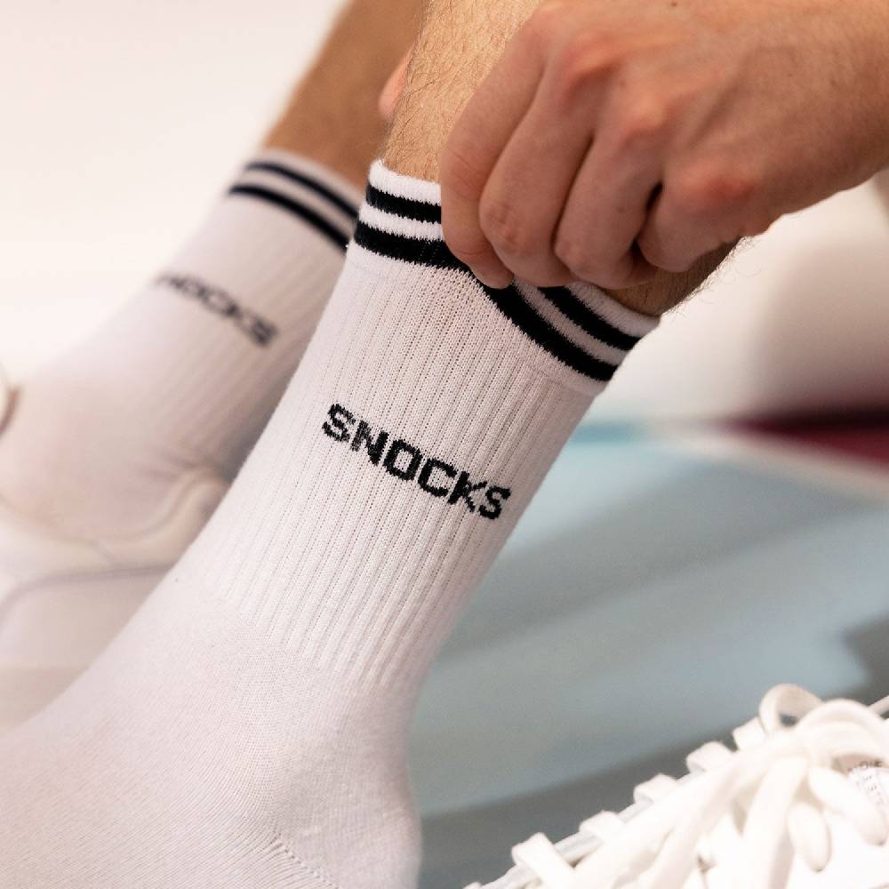 Snocks Hohe Sportsocken mit Streifen aus Bio-Baumwolle Black Friday Preise
