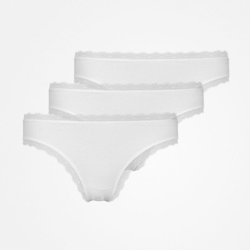 Snocks Tangas mit Spitze aus Bio-Baumwolle Blitzangebot