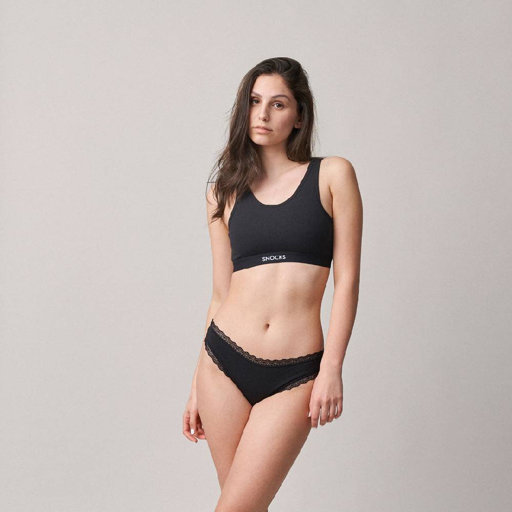 Snocks Tangas mit Spitze aus Bio-Baumwolle Blitzangebot