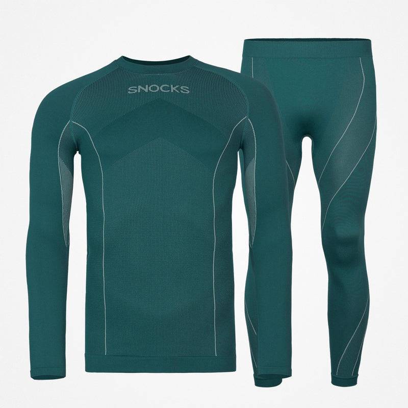 Snocks Thermounterwäsche Herren mit Daumenloch aus recyceltem Polyester Rabatt