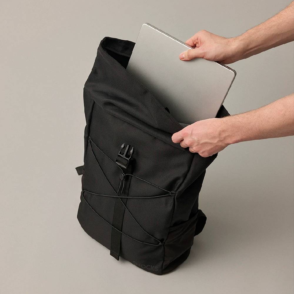 Snocks Rolltop Rucksack aus recyceltem Polyester Riesige Ersparnisse