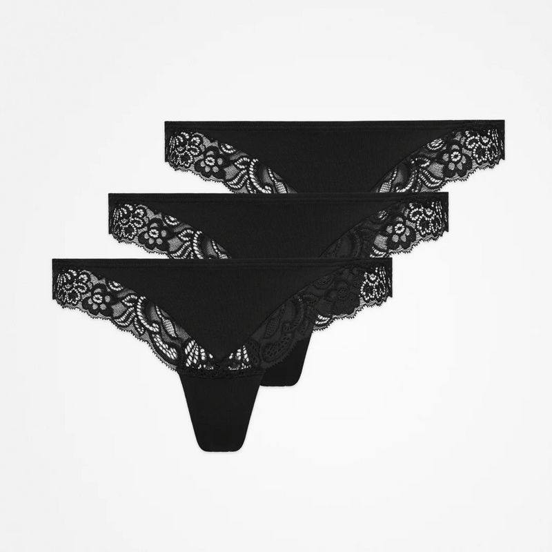 Snocks Tangas mit Spitze aus Bio-Baumwolle Clearance-Verkauf