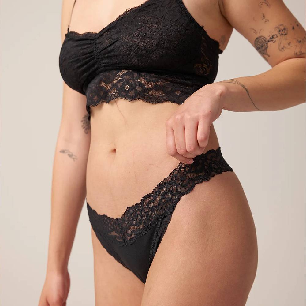 Snocks Tangas mit Spitze aus Bio-Baumwolle Im Verkauf