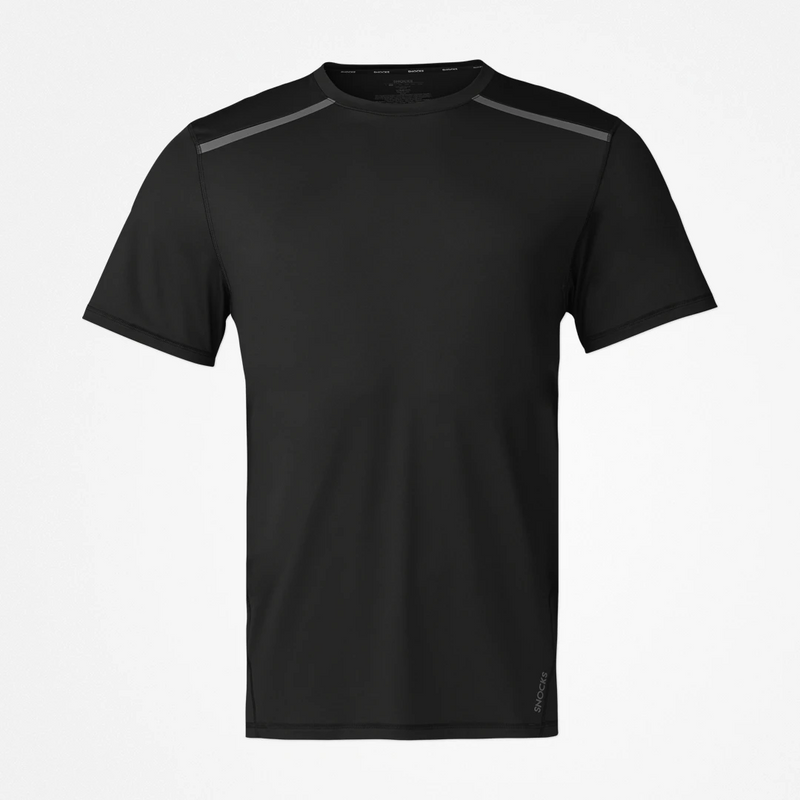 Snocks Trainingsshirt mit Reflexstreifen Herren aus recyceltem Polyamid Kostenlose Rückgabe