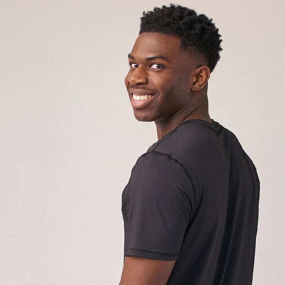 Snocks Trainingsshirt mit Reflexstreifen Herren aus recyceltem Polyamid Kostenlose Rückgabe