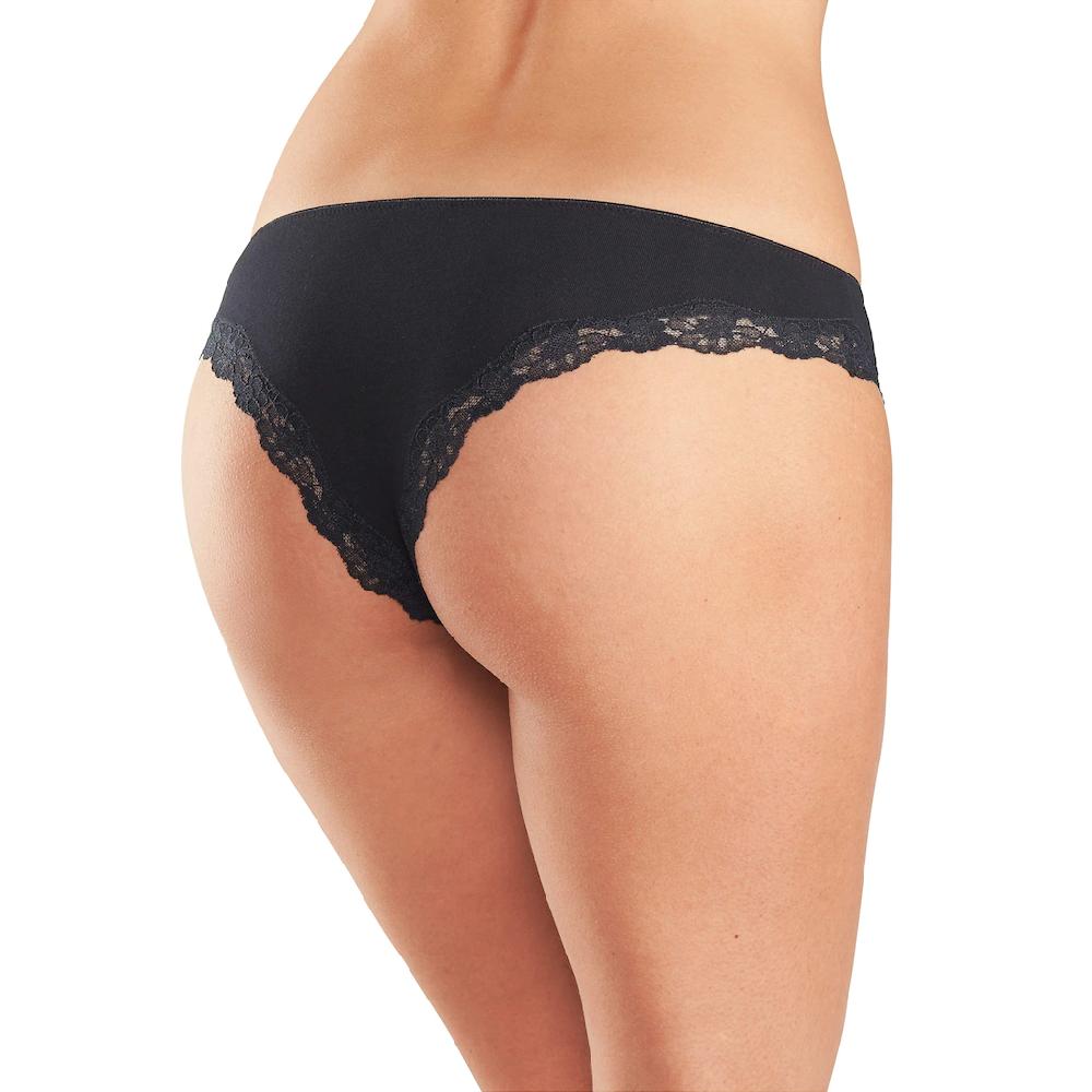 LASCANA Brasilslip (3er-Pack) aus elastischer Baumwolle mit zarter Spitze online bestellen Exklusive Angebote