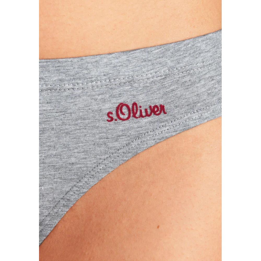 s.Oliver Bikinislip (3er-Pack) aus elastischer Baumwoll-Qualität online bestellen Saisonale Angebote