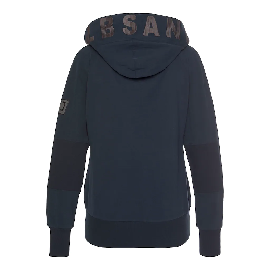 Elbsand Sweatjacke mit Logo-Stickerei an der Kapuze bequeme Freizeitjacke mit Taschen Tiefpreis