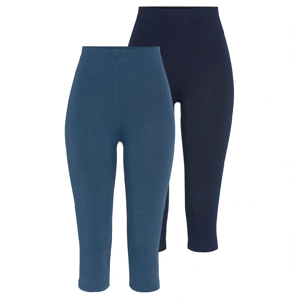 Vivance active Caprileggings (2er-Pack) mit Gummibund Loungewear Nur noch ein Tag übrig