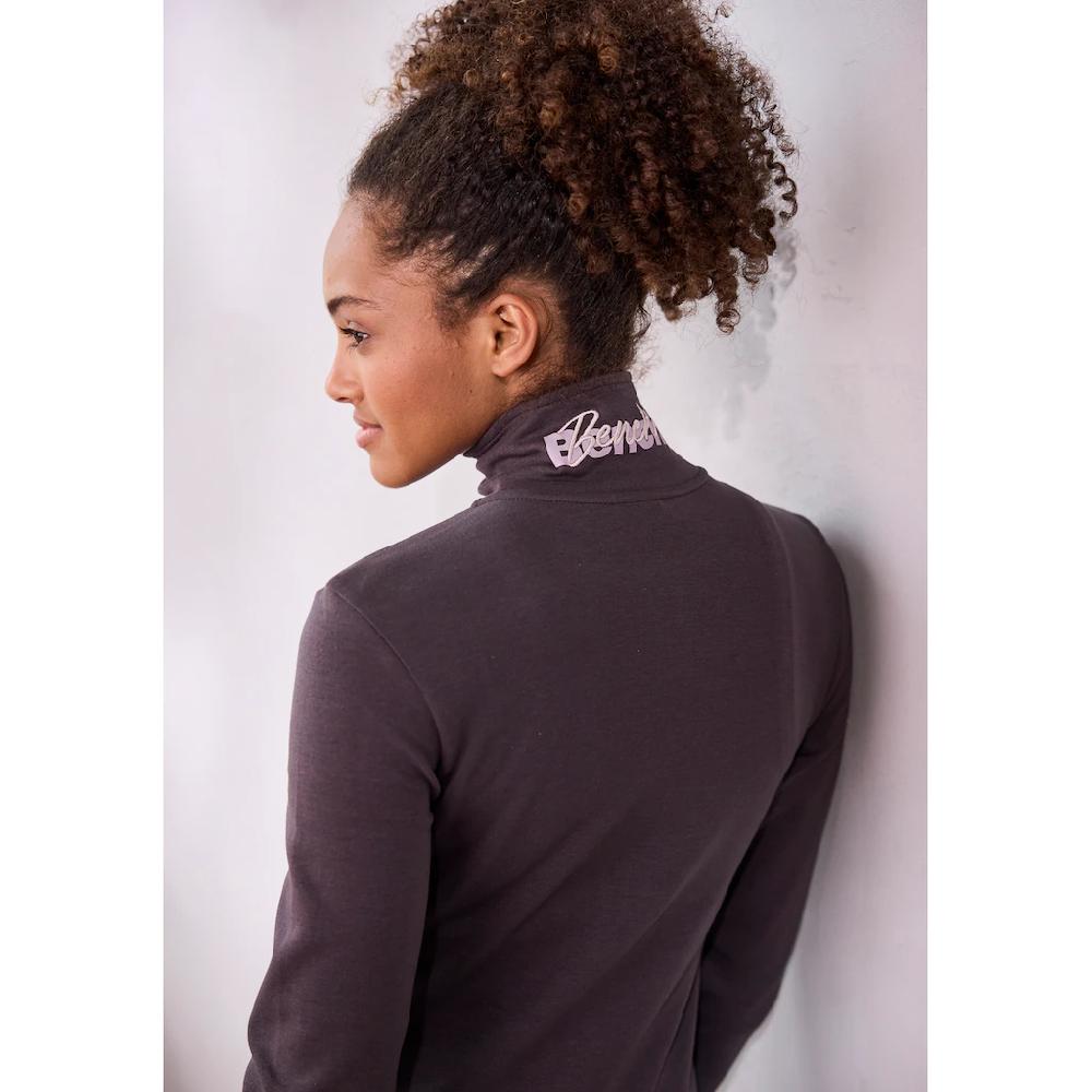 Bench. Loungewear Sweatjacke mit bestickten Stehkragen Loungeanzug Online