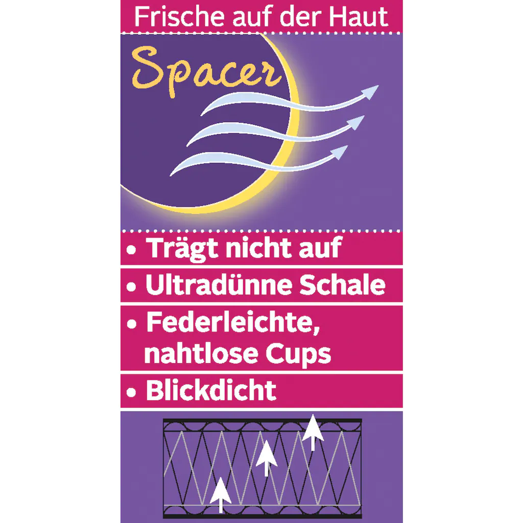 Nuance Schalen-BH mit atmungsaktiven Spacer Schalen Blitzverkäufe