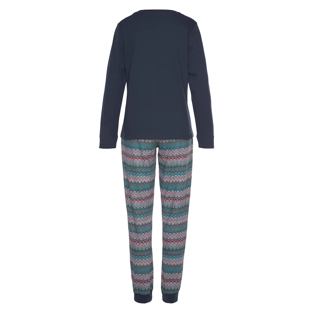 Vivance Dreams Pyjama (2 tlg.) mit buntem Zick-Zack-Muster ▷ für Heißer Verkauf
