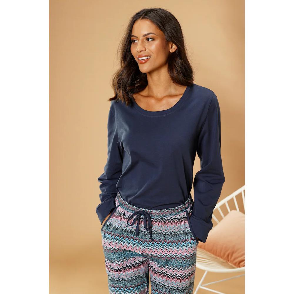 Vivance Dreams Pyjama (2 tlg.) mit buntem Zick-Zack-Muster ▷ für Heißer Verkauf