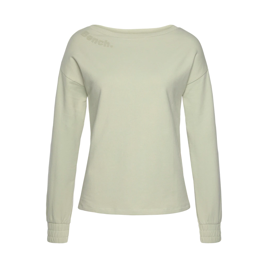 Bench. Loungewear Sweatshirt mit gerafften Ärmelbündchen Loungeanzug Online Outlet