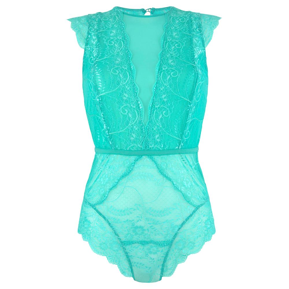 LASCANA Body aus transparenter Spitze und Netzeinsätzen sexy Dessous kaufen Blitzangebot