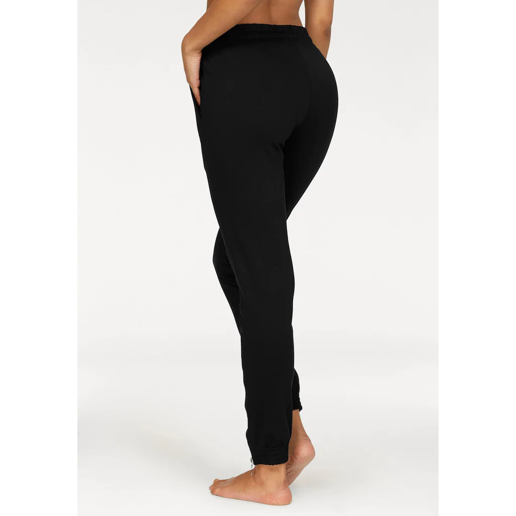 Bench. Loungewear Relaxhose mit schmalem Bein und Zipper am Saum Loungewear Loungeanzug Räumungsverkauf