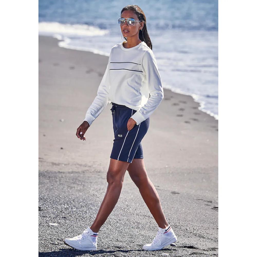 H.I.S Sweatshirt mit Piping auf der Brust Loungewear Begrenzte Freigabe