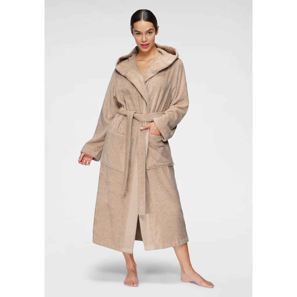 LeGer Home by Lena Gercke Damenbademantel »Anisa« (1 St.) Bademantel mit Frottier Logo an der Kapuze XS-2XL Letzte 2 Tage