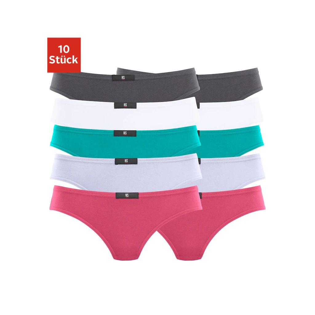 H.I.S String (10er-Pack) aus elastischer Baumwoll-Qualität bestellen Nur für heute