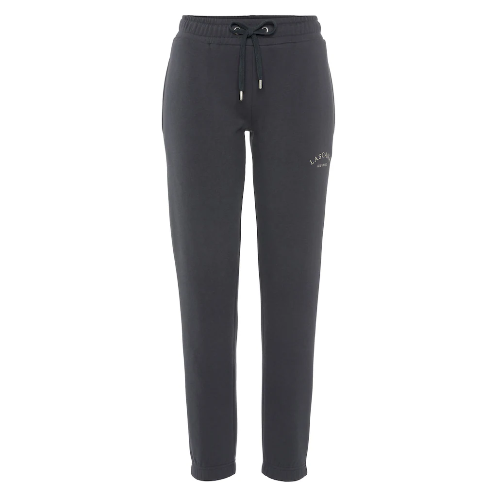 LASCANA Sweathose Loungehose mit seitlichen Taschen und Logostickerei Loungewear Kostenloser Versand international