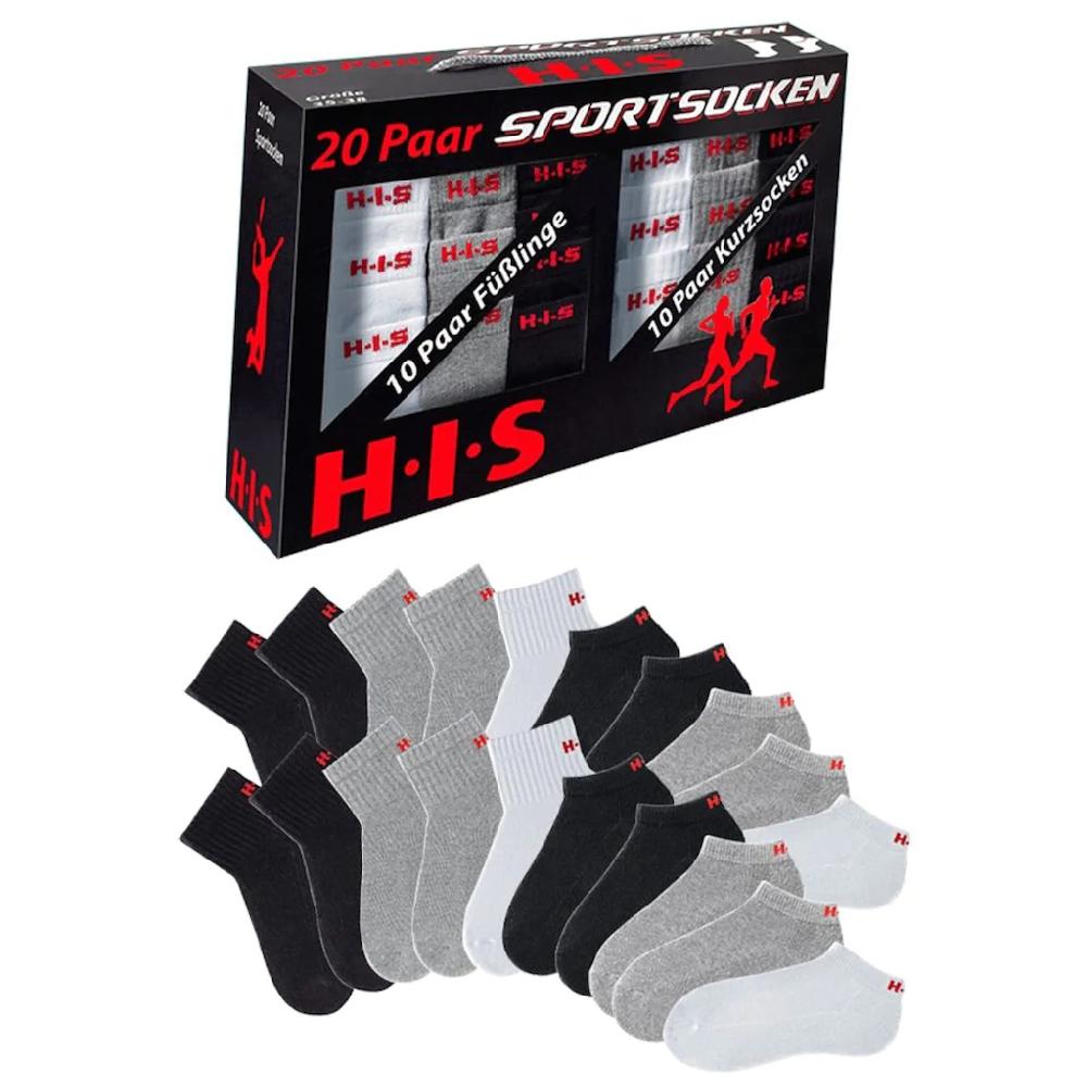 H.I.S Kurzsocken (Set 20 Paar) und Sneakersocken mit Frottee online kaufen Auslauf