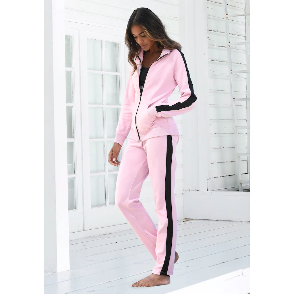 Bench. Loungewear Loungehose mit Seitenstreifen und geradem Bein Loungeanzug Günstig kaufen