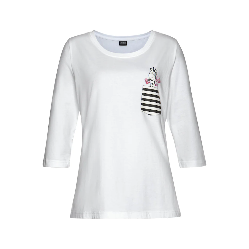 Vivance Dreams Pyjama (4 tlg. 2 Stück) mit verspieltem Tierprint ▷ für Zeitlich begrenztes Angebot