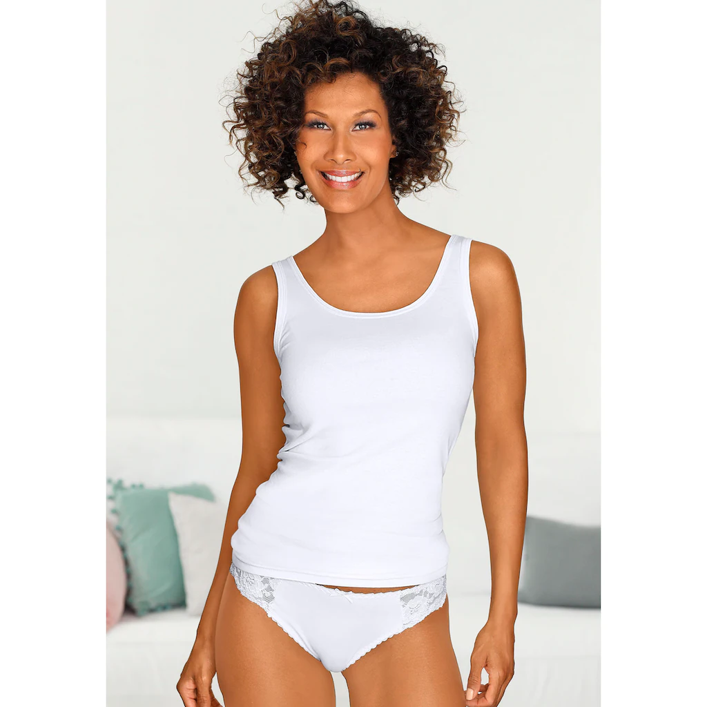 petite fleur Achselhemd (3er-Pack) aus reiner Baumwolle Tanktop Unterziehshirt bestellen Neueste Stile