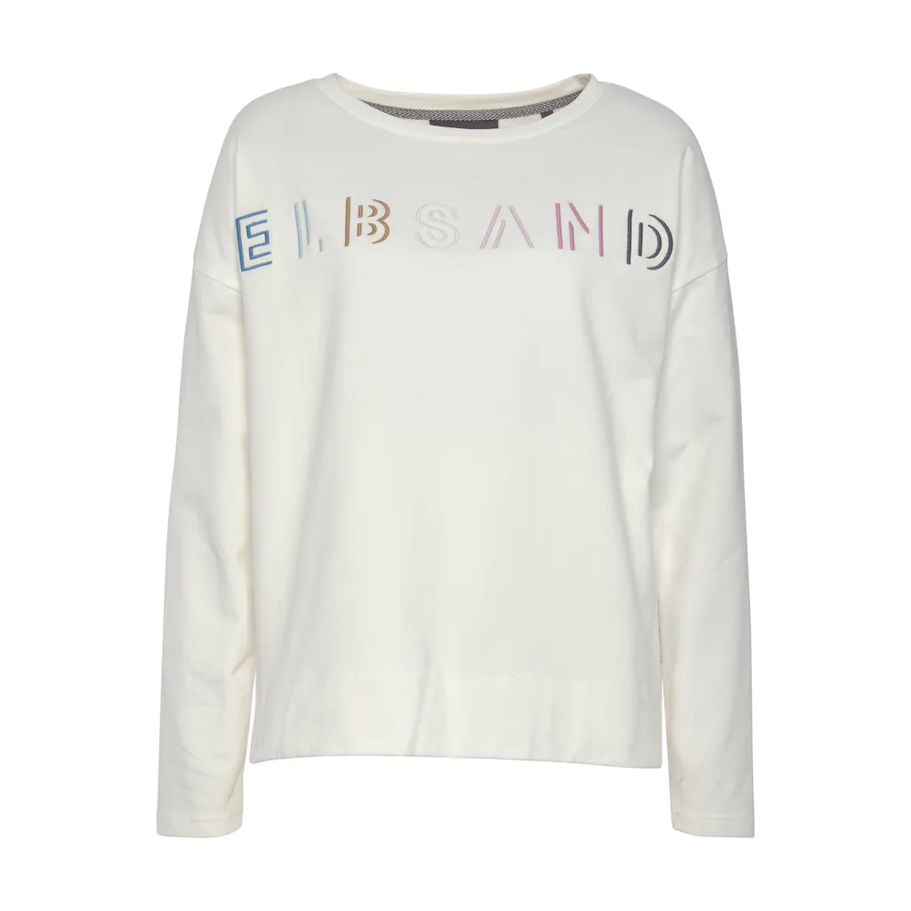 Elbsand Sweatshirt mit Logostickerei vorne lässige Passform sportlich-casual Kostenloser Versand international