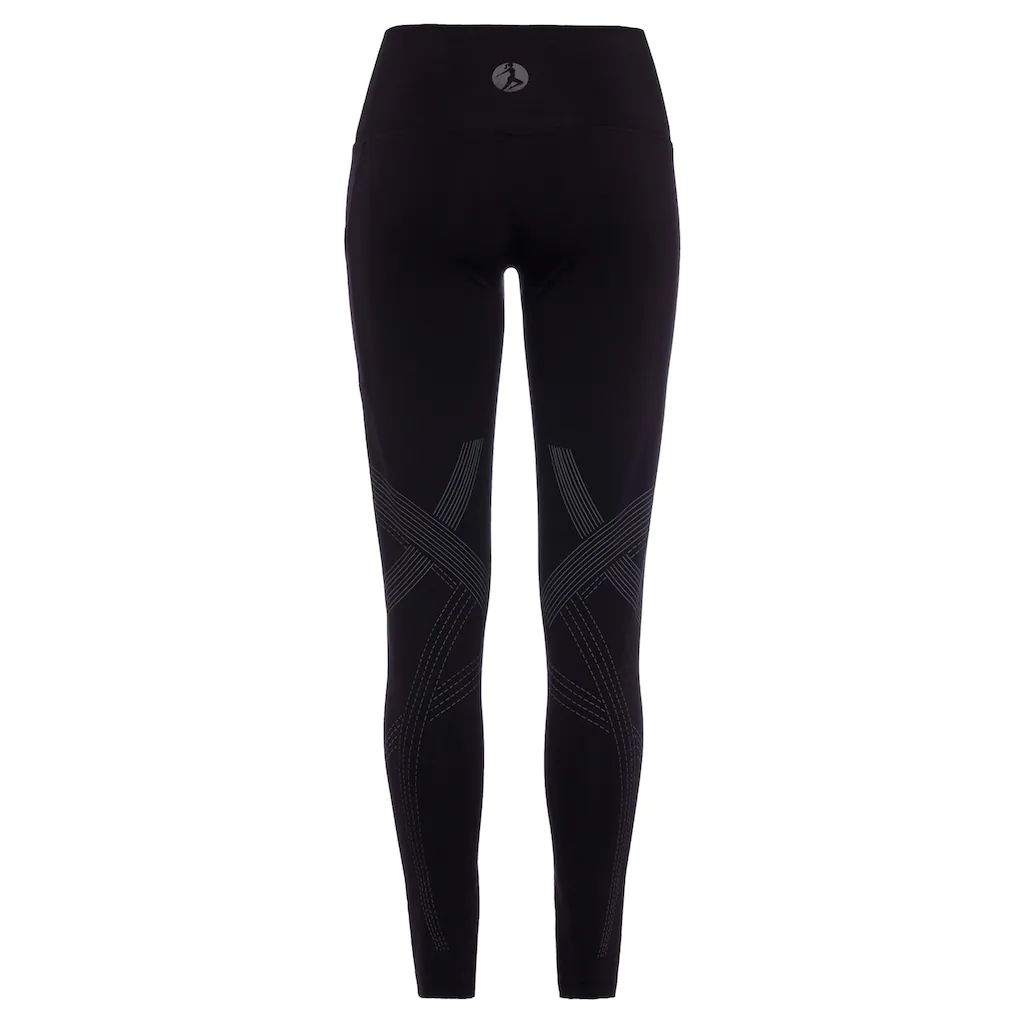 LASCANA ACTIVE Leggings mit optischen Reflektorprint und Handytasche Loungewear Black Friday Preise