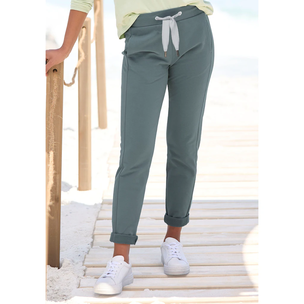Elbsand Sweathose mit Logodruck hinten Jogginghose mit Kordelzug und Taschen Günstiger Verkauf