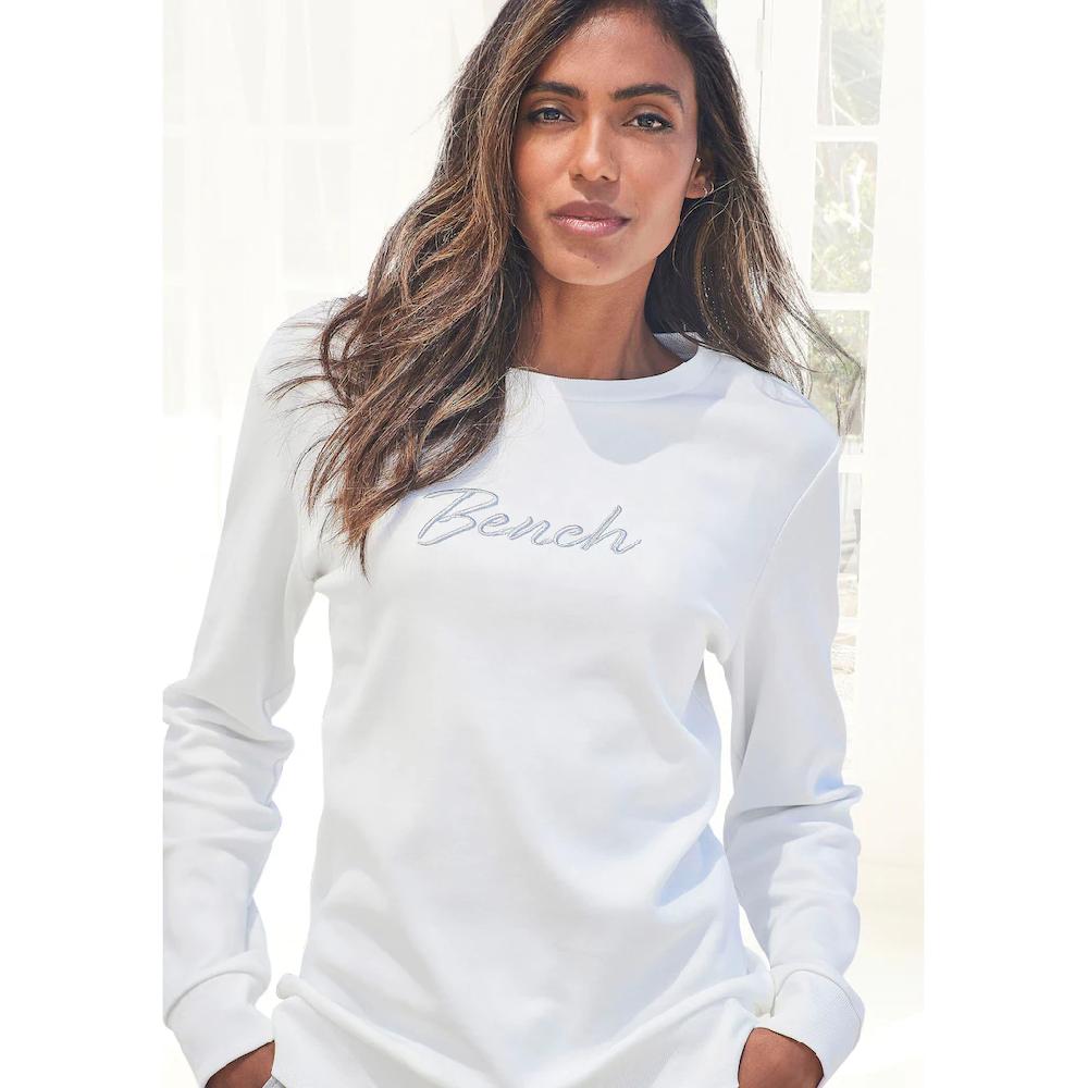 Bench. Loungewear Sweatshirt mit Logostickerei Loungewear Rabatt