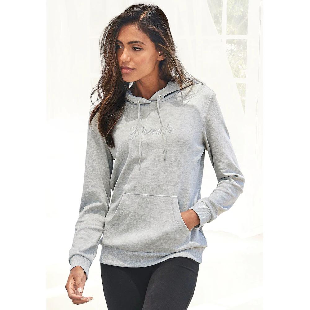 Bench. Loungewear Kapuzensweatshirt mit glänzender Logostickerei Loungeanzug Hoodie Neueste Mode