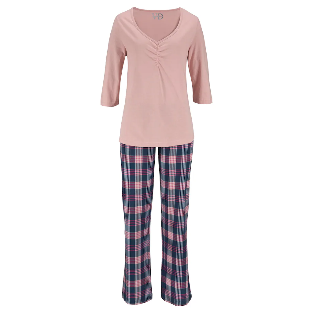 PETITE FLEUR Pyjama (2 Stück) mit V- Ausschnitt online kaufen Tiefpreis