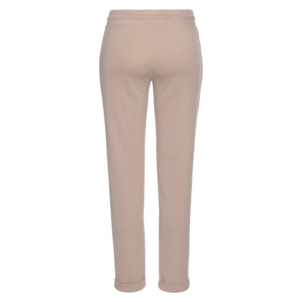 H.I.S Sweathose Schlupfhose mit kleinem Aufschlag am Saum Loungewear Nur noch ein Tag übrig