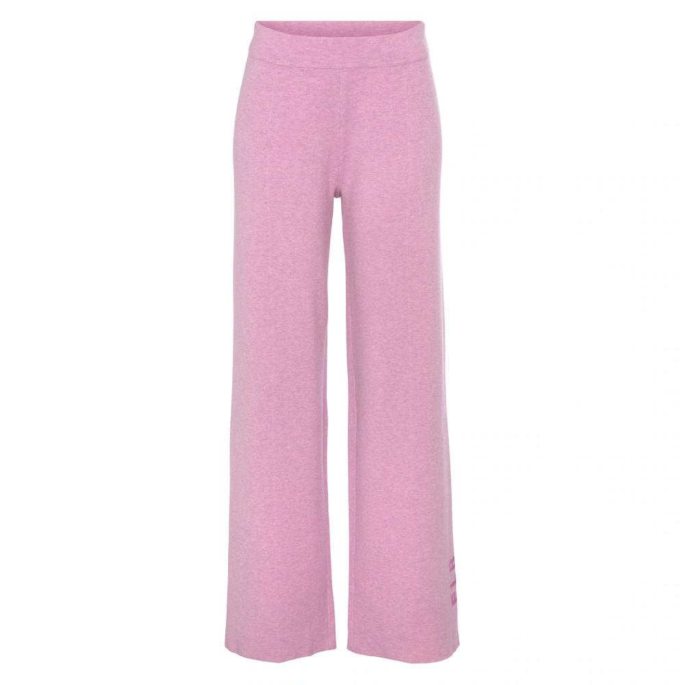 Elbsand Strickhose mit weitem Bein und eingestricktem Logo Loungewear Auslauf