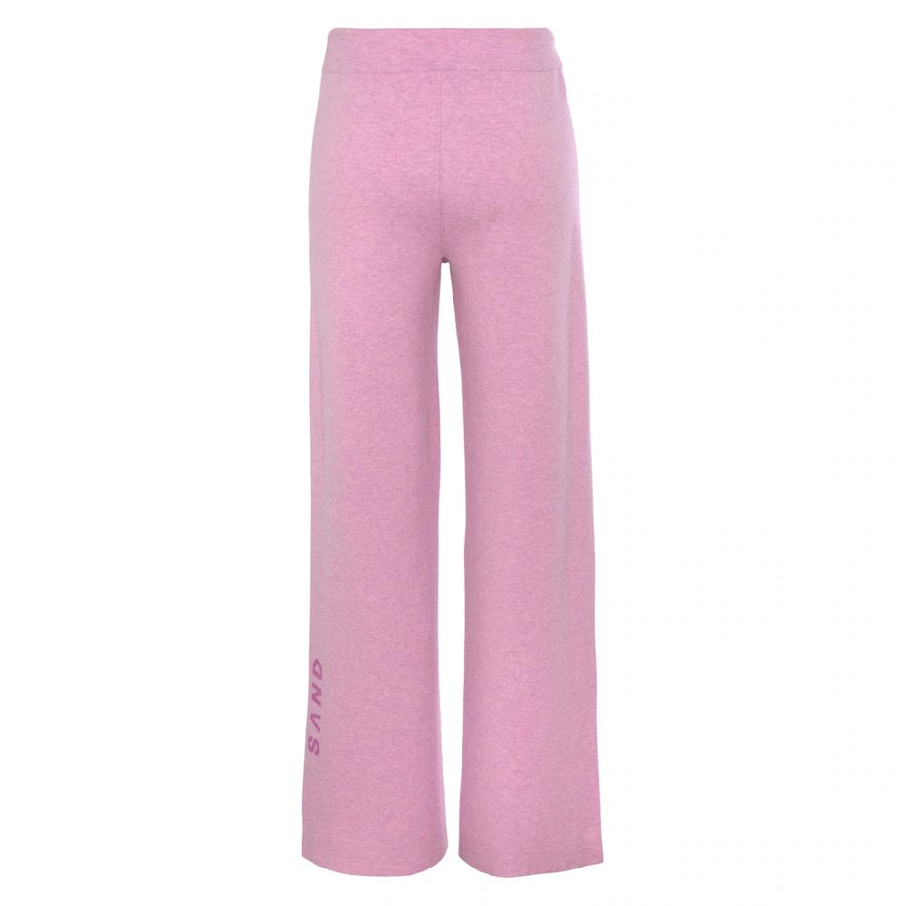 Elbsand Strickhose mit weitem Bein und eingestricktem Logo Loungewear Auslauf