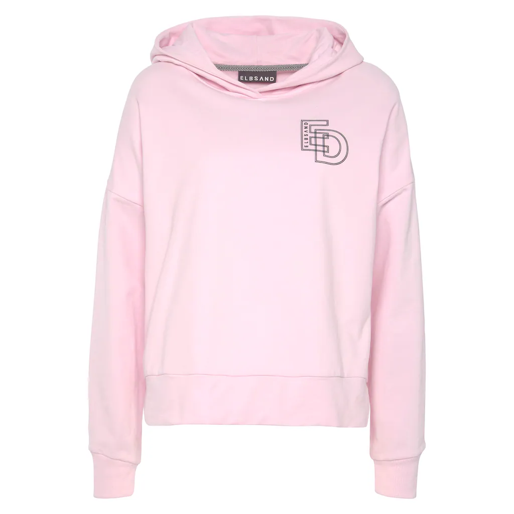 Elbsand Kapuzensweatshirt mit großem Logodruck auf dem Rücken bequemer Hoodie aus Baumwolle Hotsell