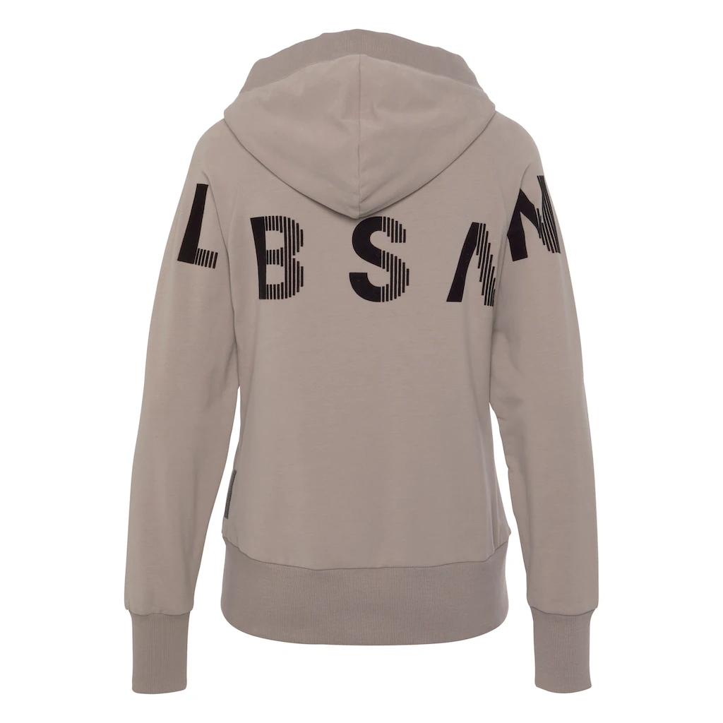 Elbsand Sweatjacke »Kekoa« mit großem Logodruck hinten bequeme Freizeitjacke mit Taschen Günstiger Verkauf