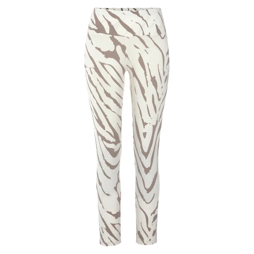 LASCANA Leggings mit Zebramuster und breitem Bund Loungewear Fabrik Onlineshop