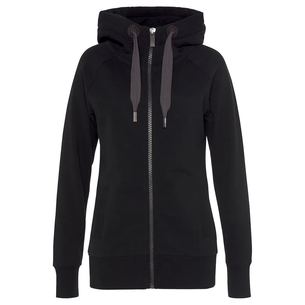 Elbsand Kapuzensweatjacke »Kria« mit Logodruck hinten lässige Freizeitjacke mit Taschen Black Friday
