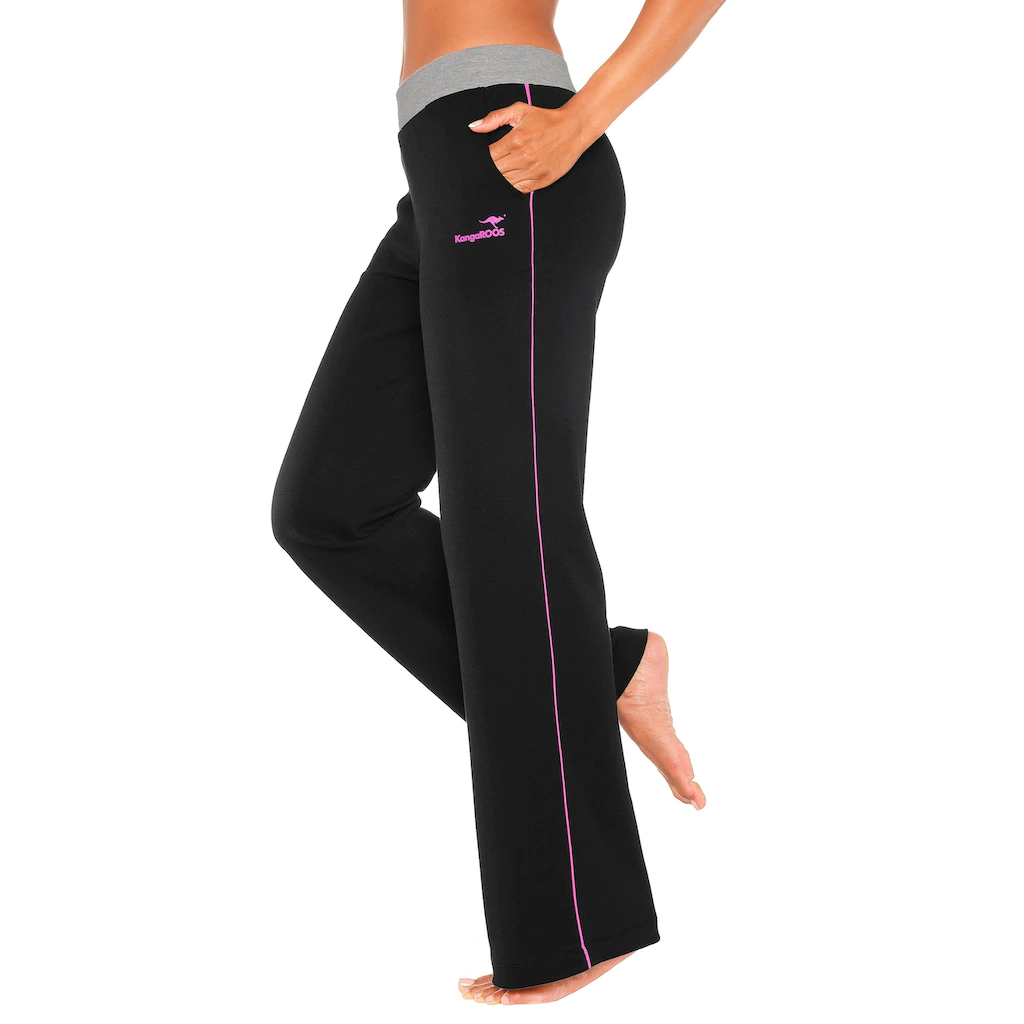 KangaROOS Relaxhose mit breitem Bund Loungewear Loungeanzug Weihnachtsangebot