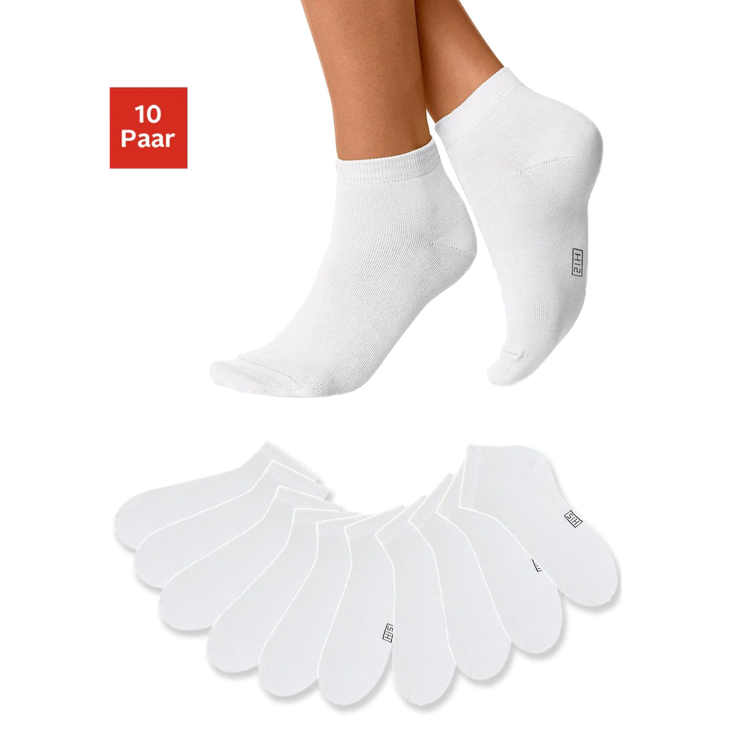 H.I.S Kurzsocken (Packung 10 Paar) mit verstärkter Ferse und Spitze Lagerräumung