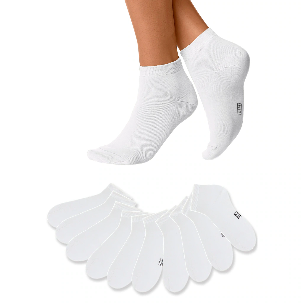 H.I.S Kurzsocken (Packung 10 Paar) mit verstärkter Ferse und Spitze Lagerräumung