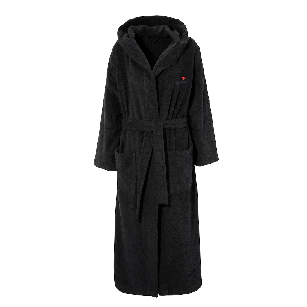 KangaROOS Unisex-Bademantel »Cassidy für Damen & Herren Standardlänge & Überlänge« (1 St.) mit Taschen Männer und Frauen Baumwolle Reise Hotel Sauna S-3XL Top Angebot
