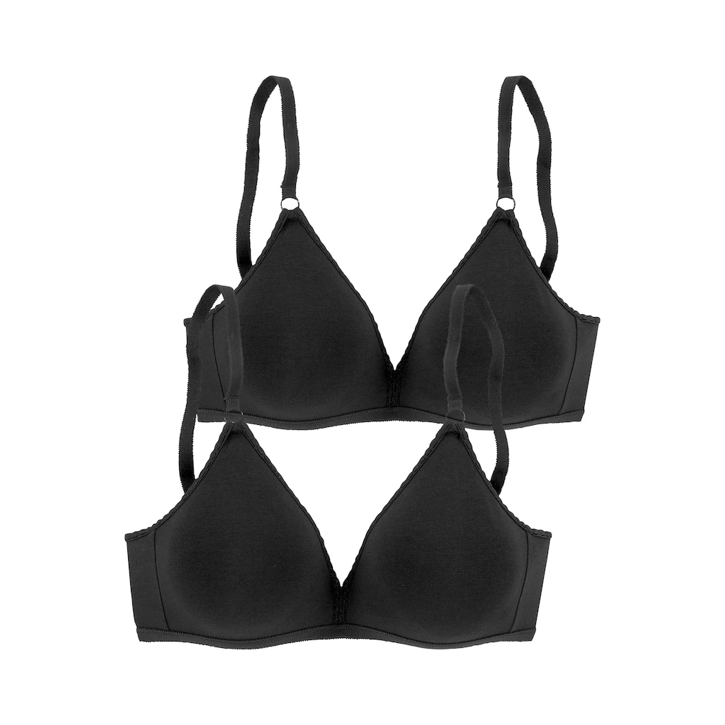 petite fleur Soft-BH (Packung 2 Stück) ohne Bügel im Triangel Schnitt online kaufen Letzte 3 Tage