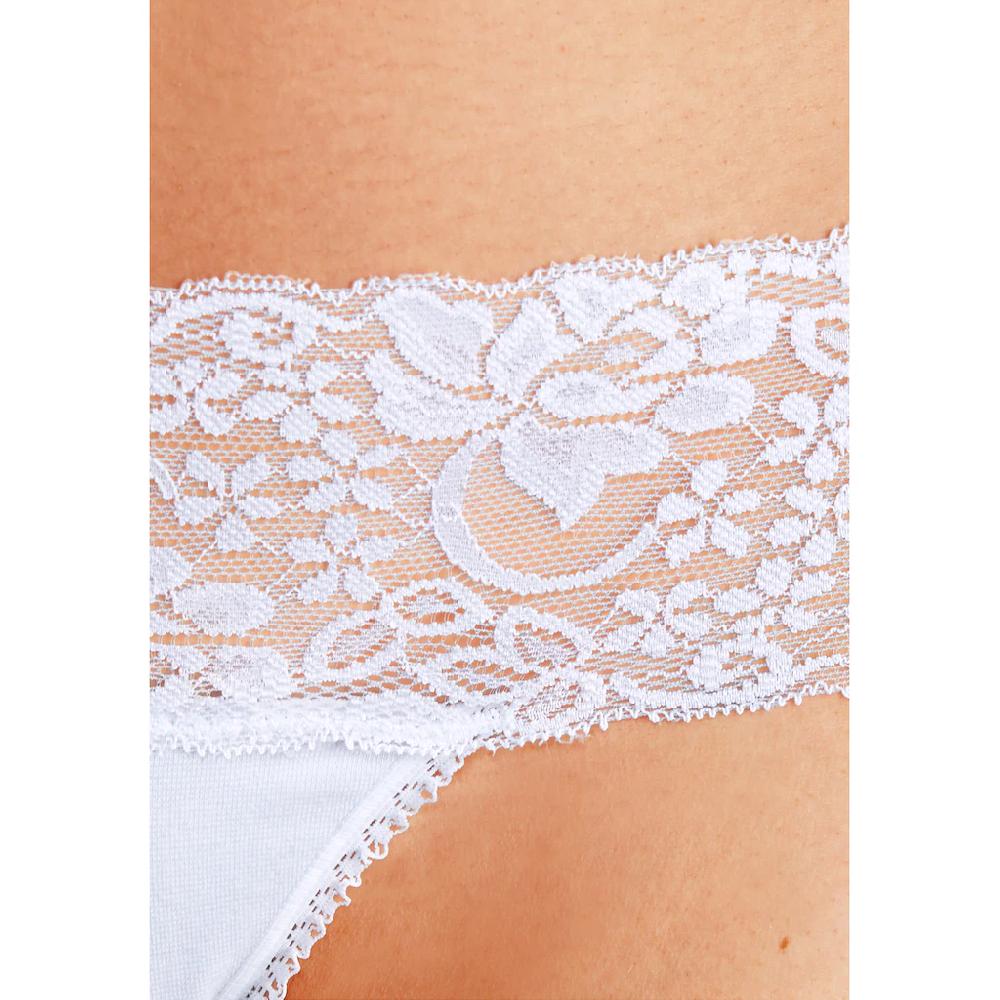 Vivance String (3er-Pack) aus elastischer Baumwolle mit floraler Spitze ▷ für Zeitbegrenzte Promotion