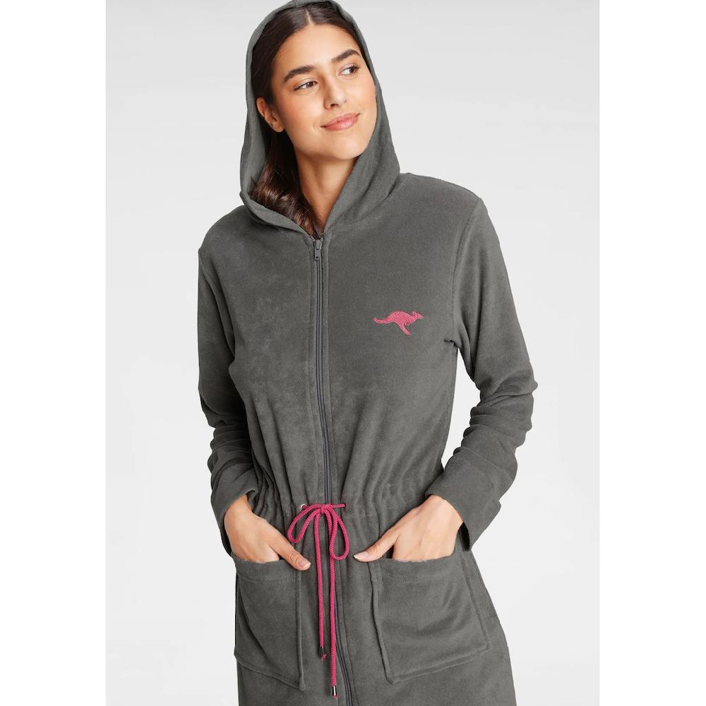 KangaROOS Damenbademantel »Kira ideal für Sauna & Spa Hotelbademantel Morgenmantel« (1 St.) mit Bindekordel kurz Bademäntel für Damen XS-3XL Bis zu 65% Rabatt