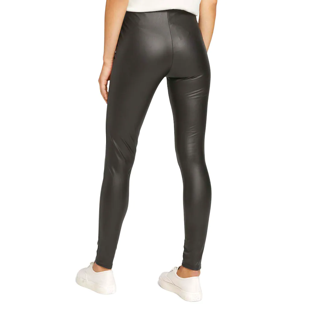 TOM TAILOR Denim Leggings in Lederoptik Super Rabatt
